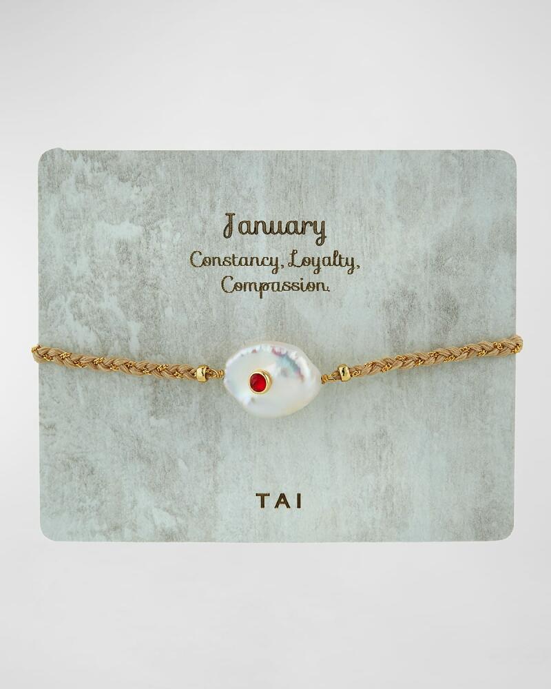 Tai Baroque Pearl Handmade Birthstone Bracelet Cover