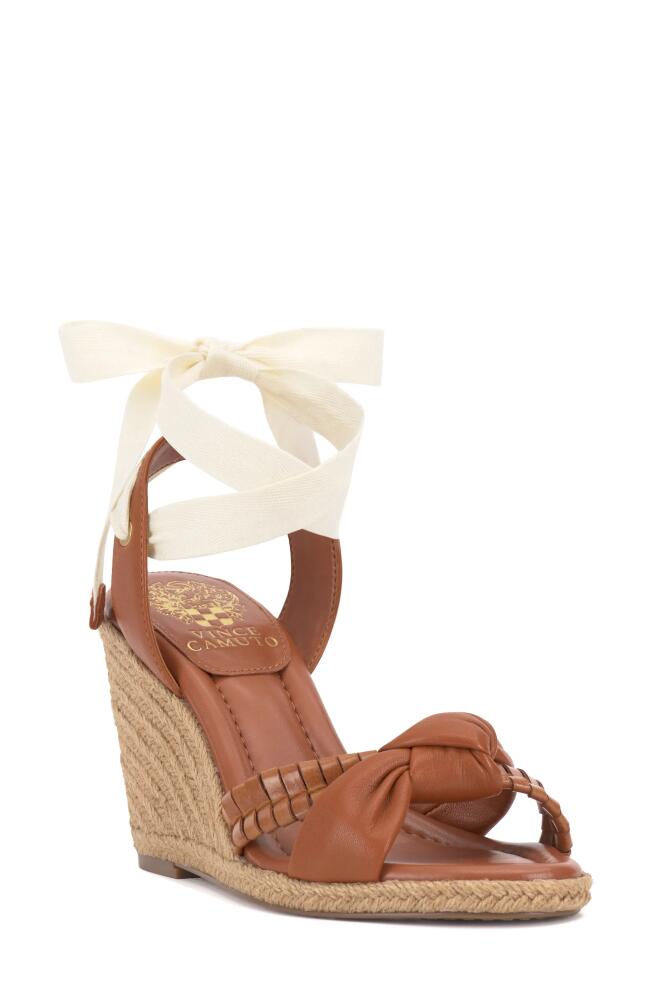 Vince Camuto Floriana Espadrille Wedge Sandal in Dark Golden Walnut Cover