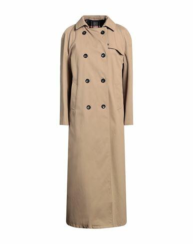 Golden Goose Woman Overcoat & Trench Coat Sand Cotton Cover