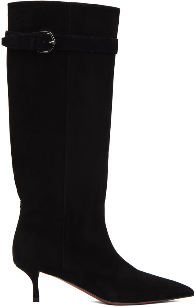 ALAÏA Black Vented Boots Cover