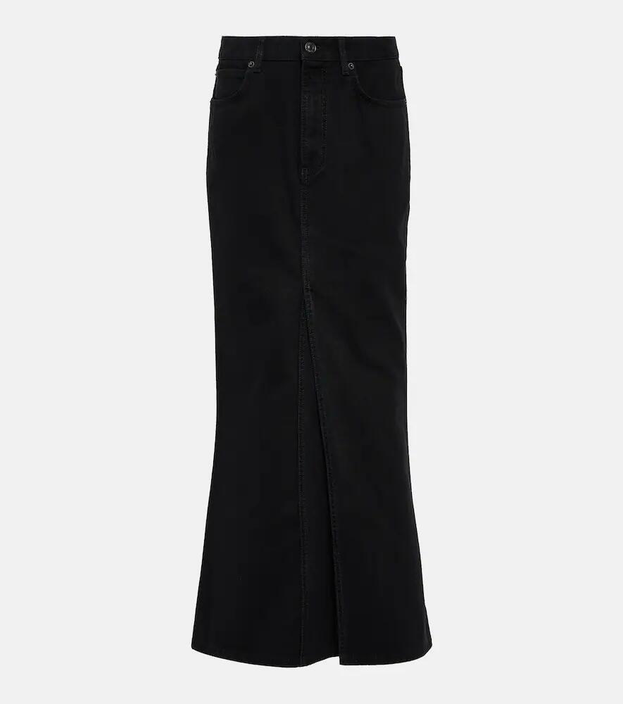 Balenciaga Mid-rise denim maxi skirt Cover