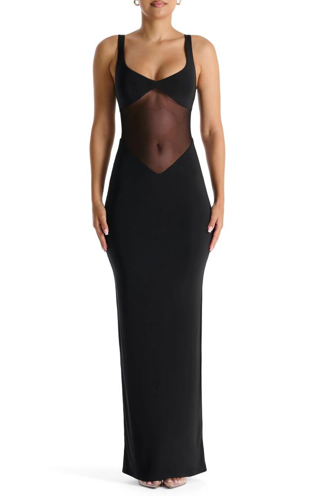 Naked Wardrobe The Smokeshow Maxi Dress in Black Cover