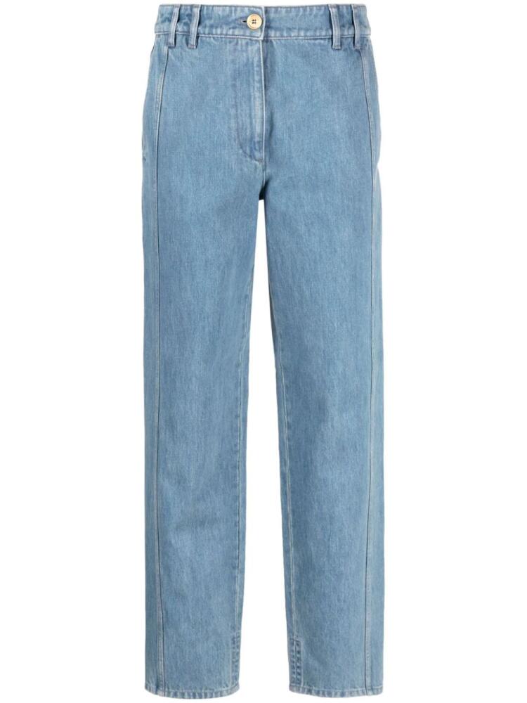 Patou Cargo low-rise tapered jeans - Blue Cover