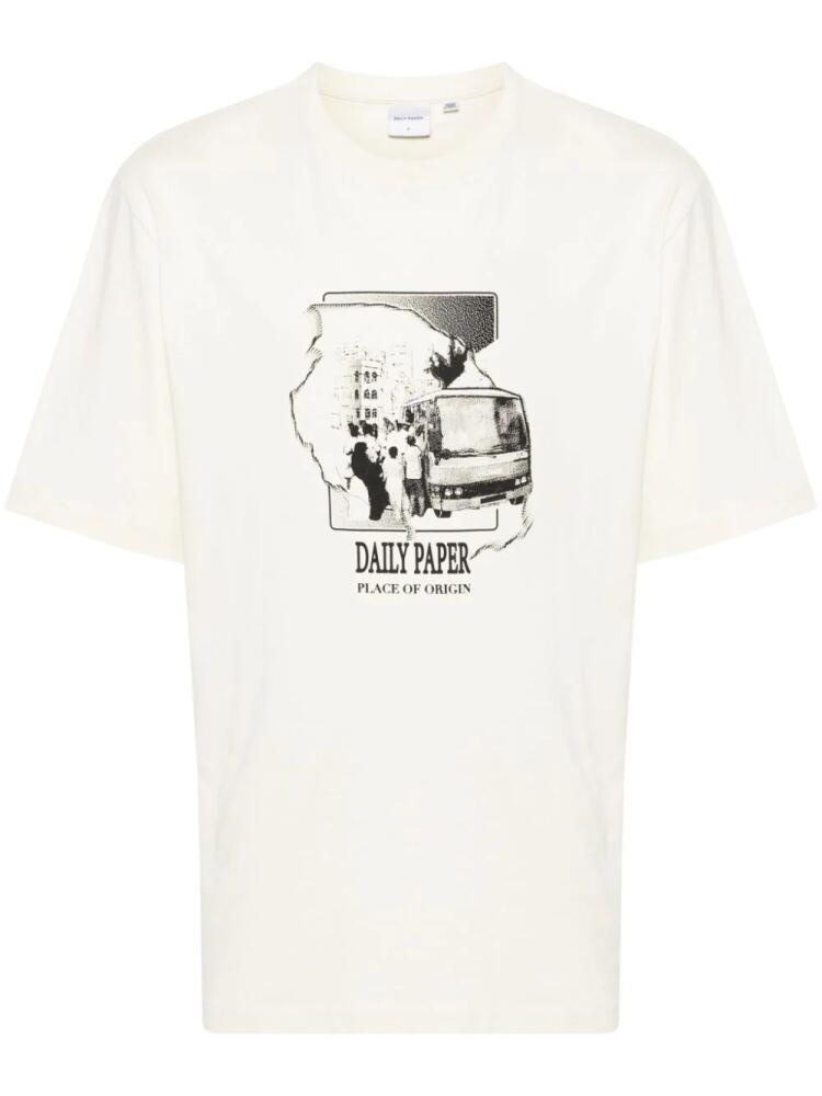 Daily Paper Place of Origin cotton T-shirt - Neutrals Cover