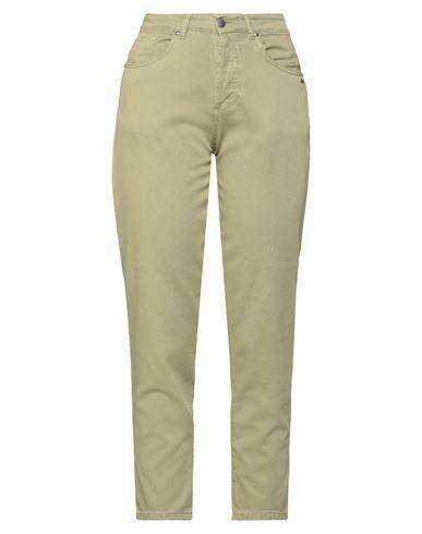 Berna Woman Pants Military green Cotton Cover