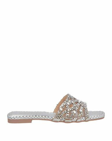 Alma En Pena. Woman Sandals Silver Leather Cover