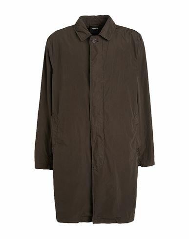 Aspesi Man Overcoat & Trench Coat Dark green Polyester, Polyamide Cover