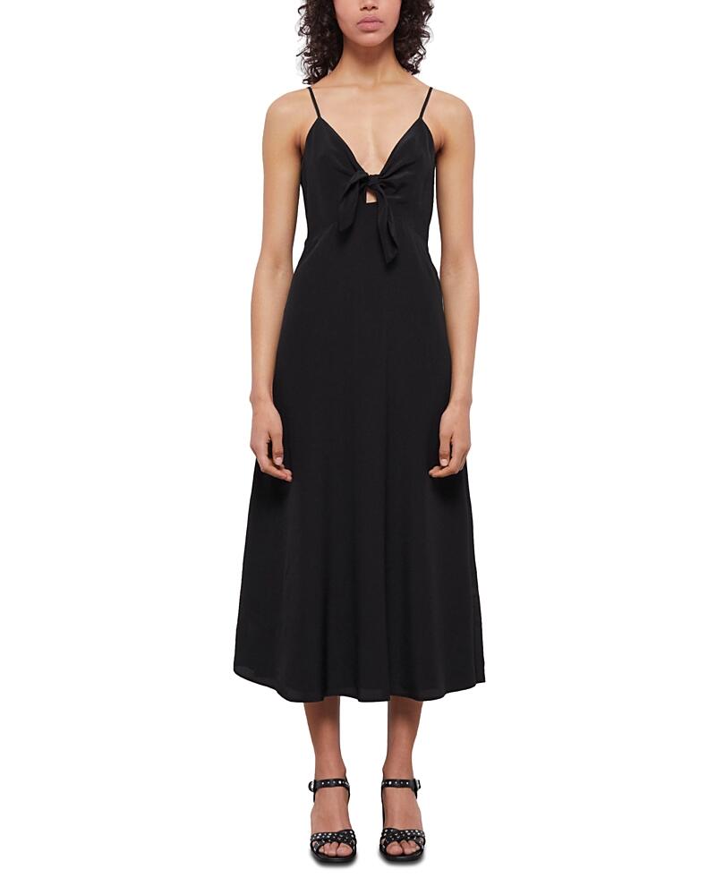 The Kooples So In Love Silk Midi Dress Cover