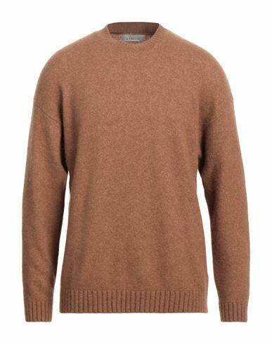 Laneus Man Sweater Brown Cashmere, Silk, Polyester Cover