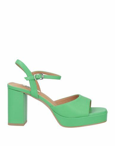 Bibi Lou Woman Sandals Light green Leather Cover