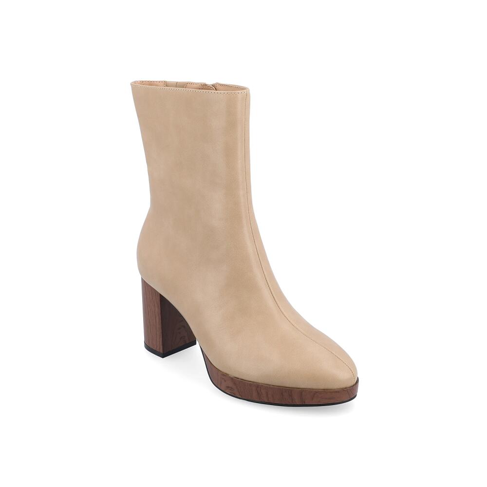 Journee Collection Romer Platform Bootie | Women's | Beige Cover