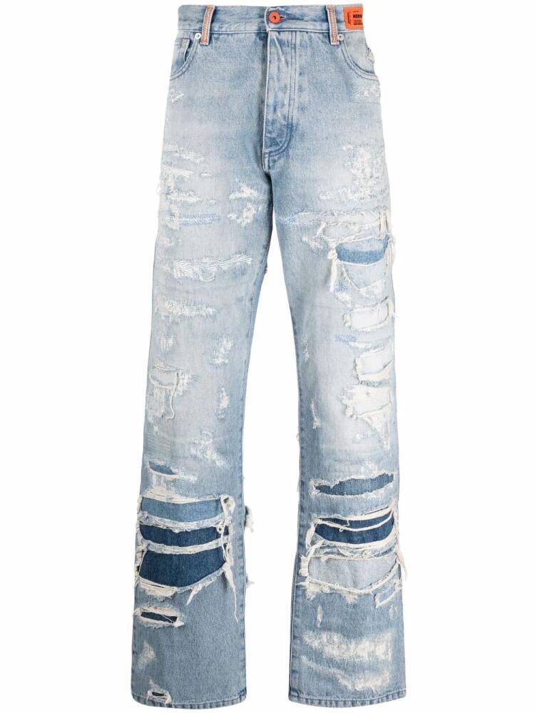 Heron Preston distressed effect jeans - Blue Cover