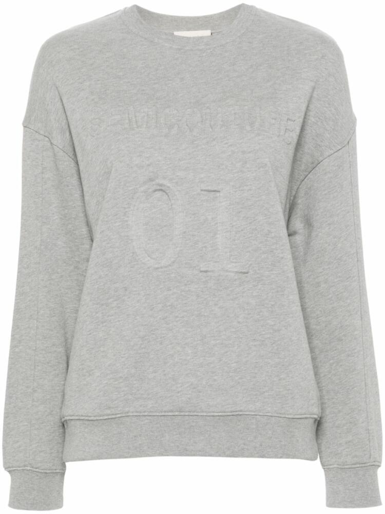 Semicouture logo-embossed sweatshirt - Grey Cover