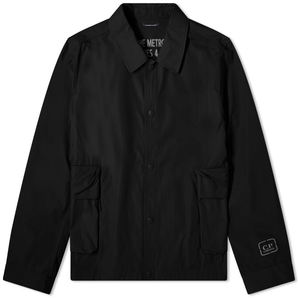 C.P. Company Men's Metropolis Hyst Overshirt in Black Cover