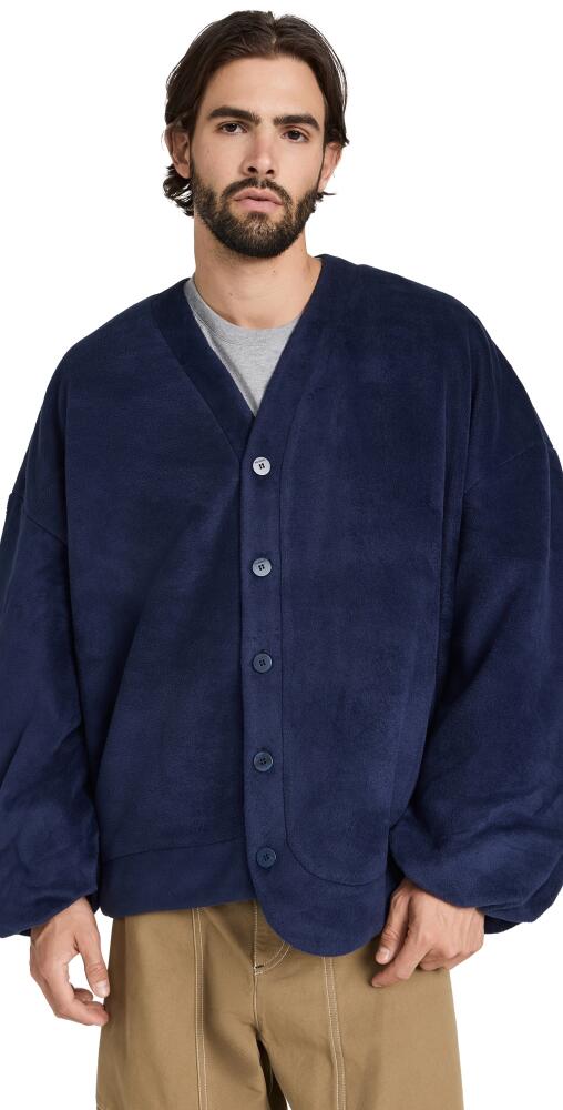 JW Anderson Oversized V Neck Cardigan Dark Navy Cover