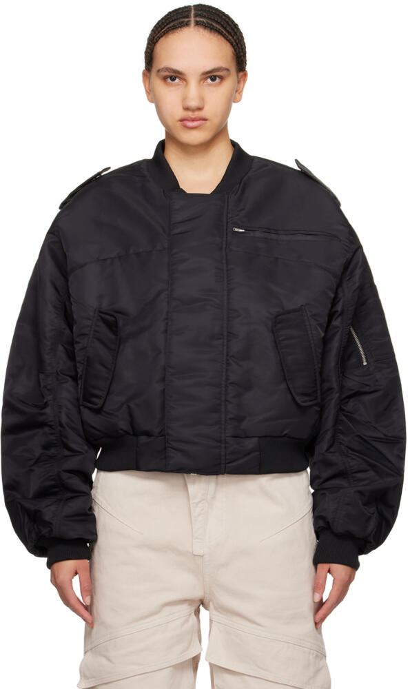 Entire Studios Black A-2 Bomber Jacket Cover