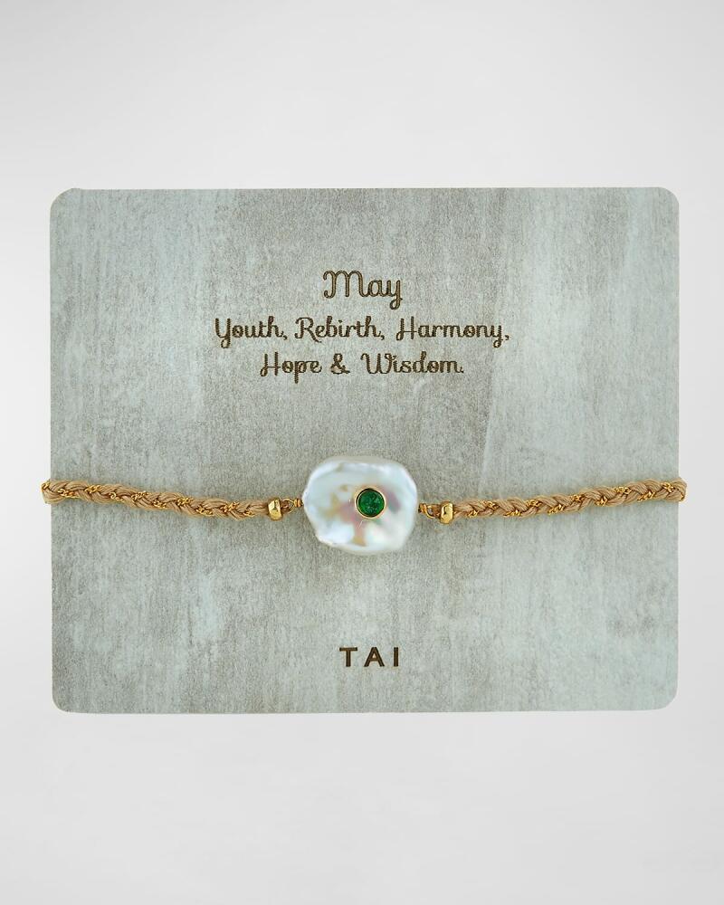 Tai Baroque Pearl Handmade Birthstone Bracelet Cover