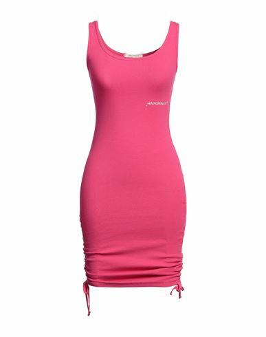 Hinnominate Woman Mini dress Fuchsia Cotton, Elastane Cover