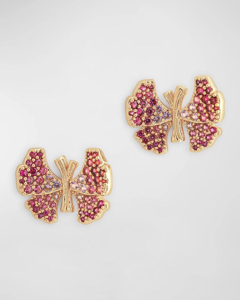 Anabel Aram Jewelry Butterfly Pave Stud Earrings Cover