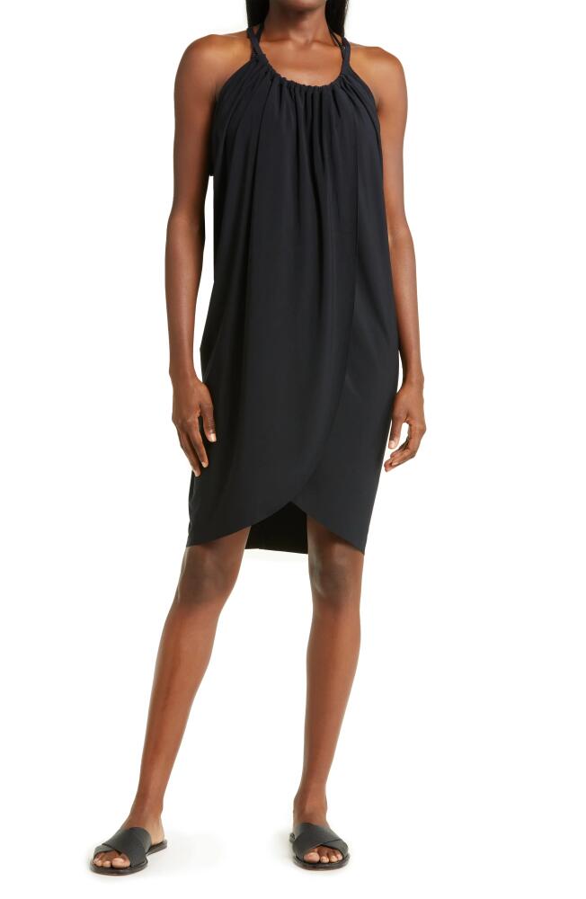 Magicsuit Draped Cover-Up Dress in Black Cover