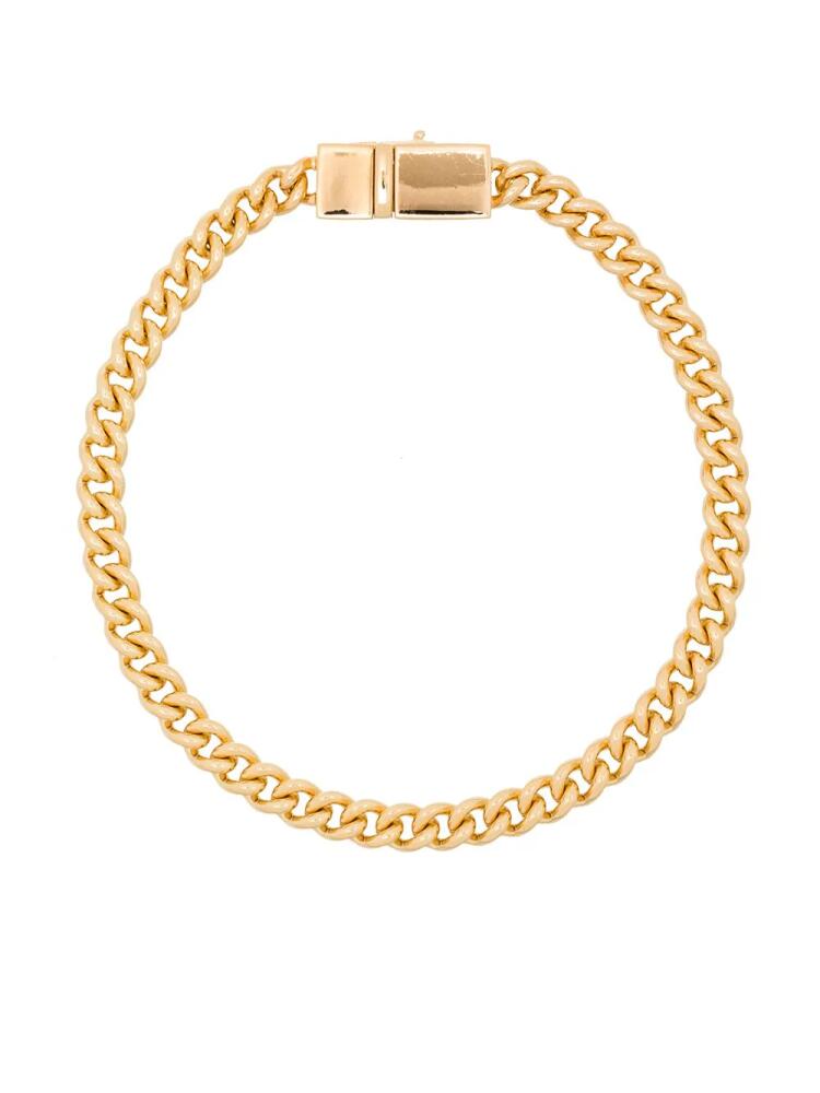 Tom Wood rounded thin curb bracelet - Gold Cover