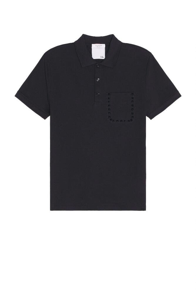 Valentino Rockstud Polo in Blue Cover