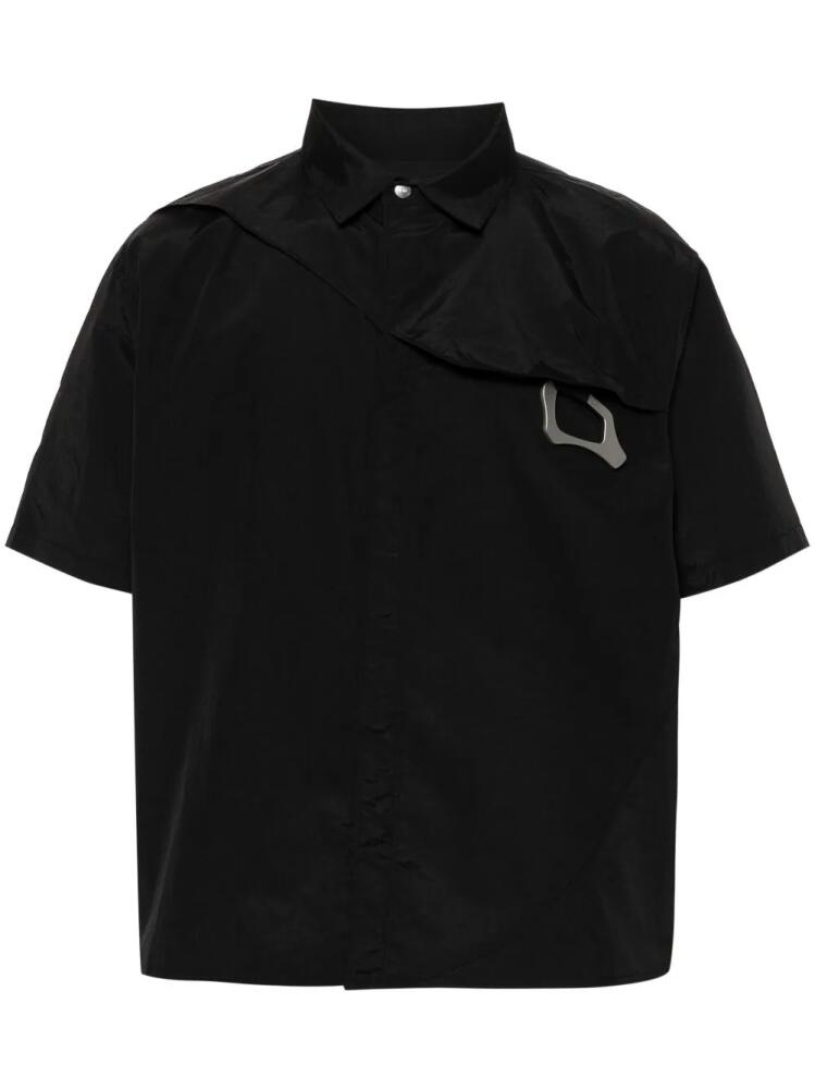 HELIOT EMIL carabiner-detail short-sleeve shirt - Black Cover