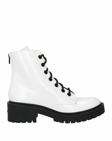 Kenzo Woman Ankle boots White Leather Cover