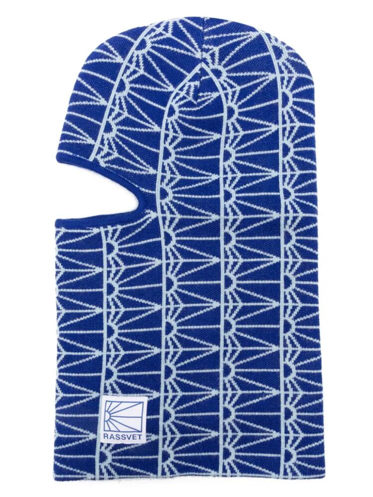 RASSVET patterned balaclava - Blue Cover