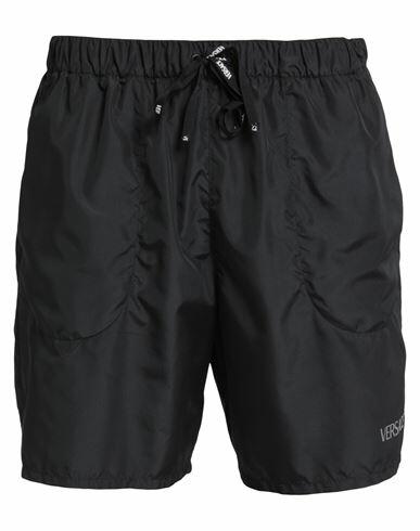 Versace Man Swim trunks Black Polyester Cover