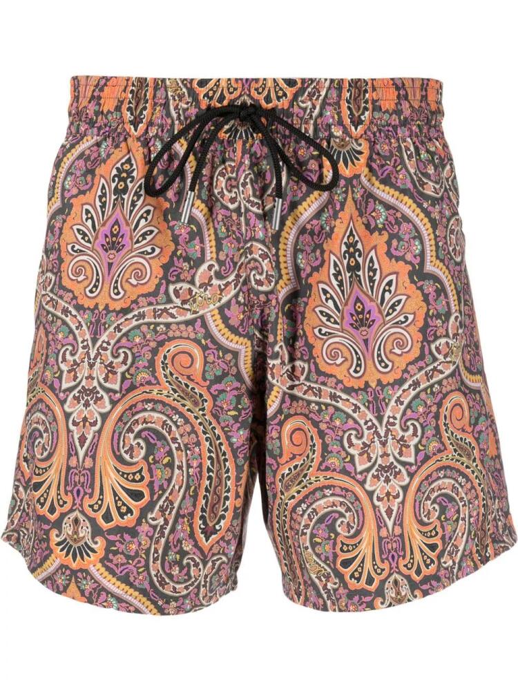 ETRO paisley-print swim shorts - Black Cover