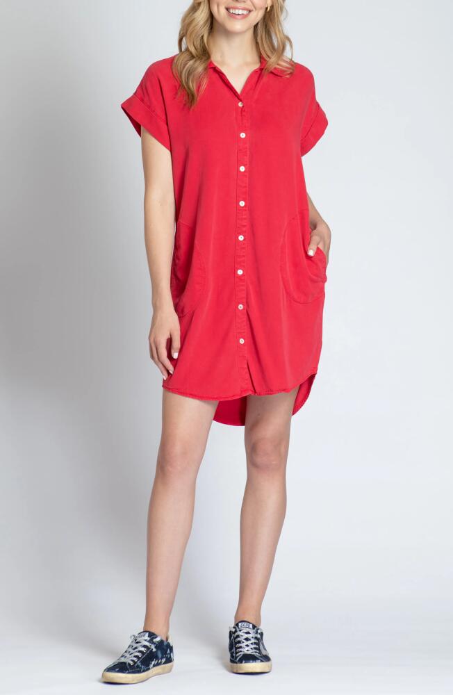 APNY Short Sleeve Shirtdress in Red Cover