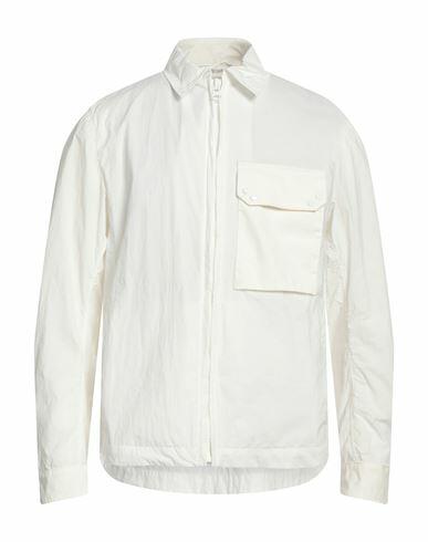 Ten C Man Jacket White Polyamide, Polyester Cover