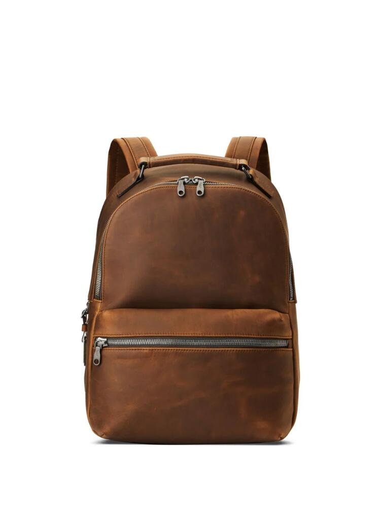 Shinola Runwell leather backpack - Brown Cover