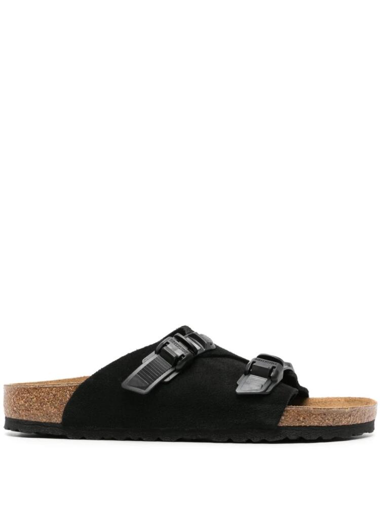 Birkenstock Zürich Tech suede slides - Black Cover