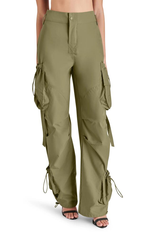 Steve Madden Kylo High Waist Cargo Parachute Pants in Warm Stone Cover