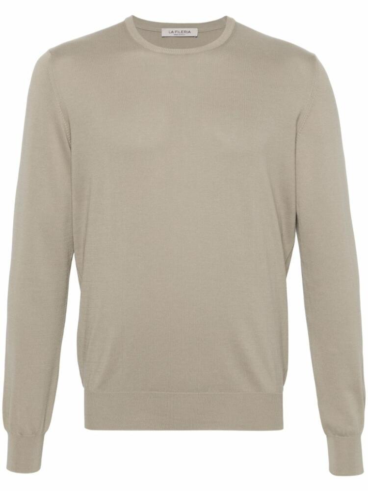 Fileria crew-neck cotton jumper - Neutrals Cover