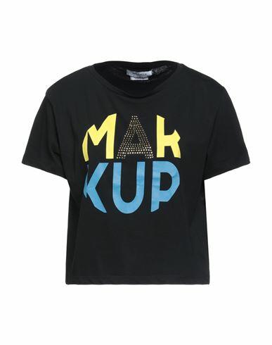 Markup Woman T-shirt Black Cotton Cover