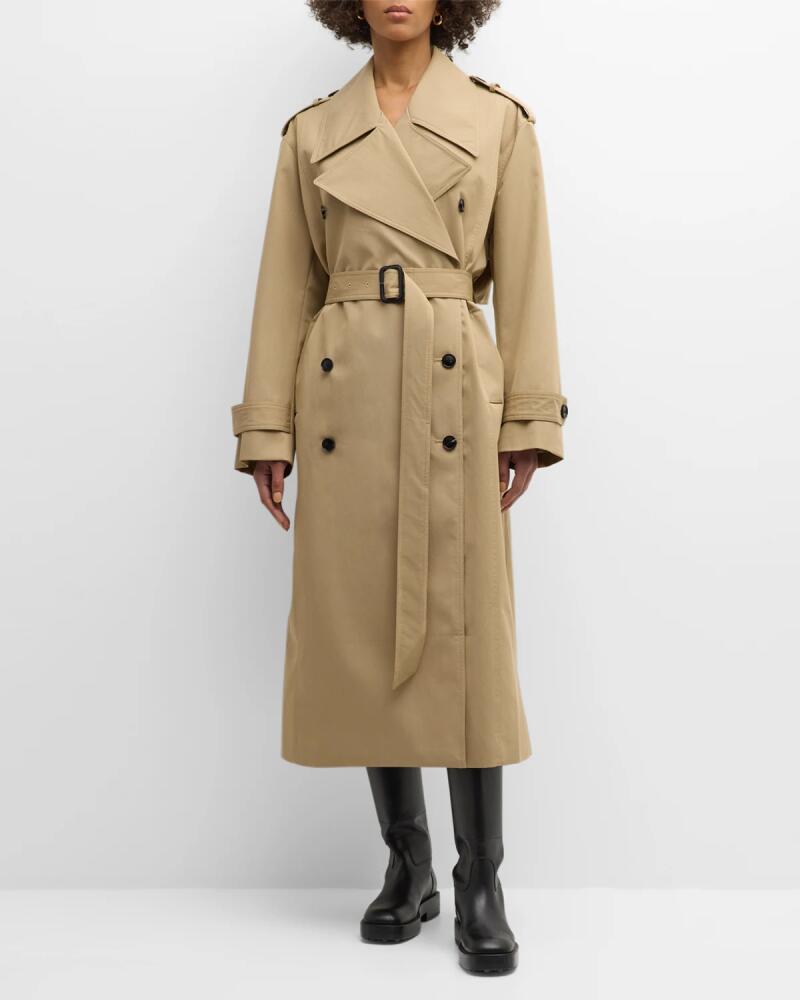 Oversized Belted Trench Coat Cover