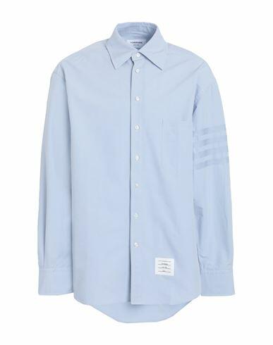 Thom Browne Man Shirt Light blue Cotton Cover