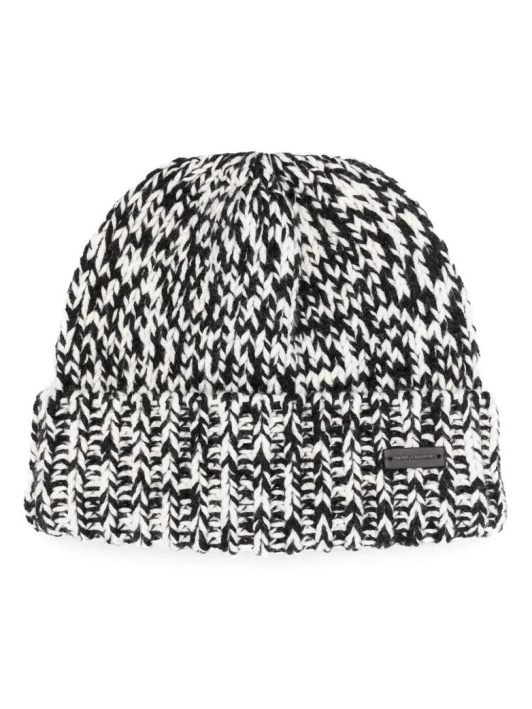 Saint Laurent chunky-knit wool beanie - Black Cover