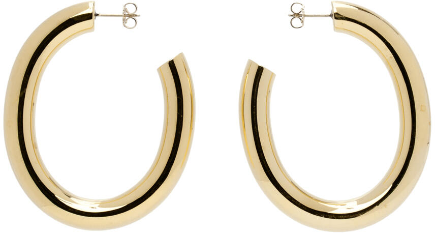 Laura Lombardi Gold Curve Earrings Cover