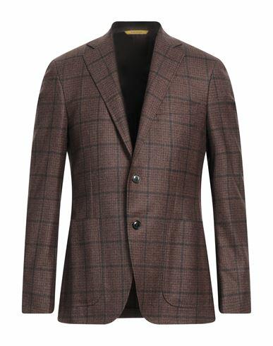 Canali Man Blazer Brown Wool Cover