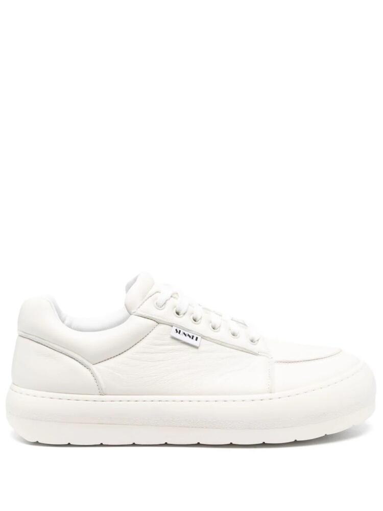 Sunnei logo-tag low-top sneakers - White Cover