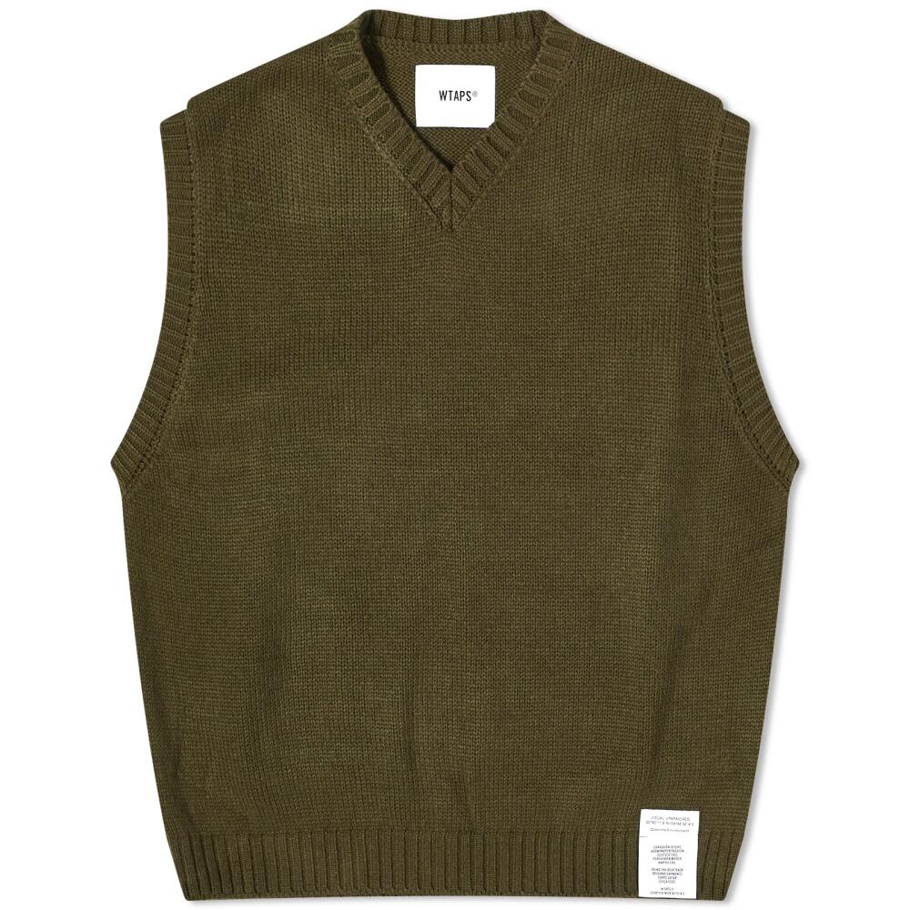 WTAPS Men's 01 Knitted Vest in Olive Drab Cover