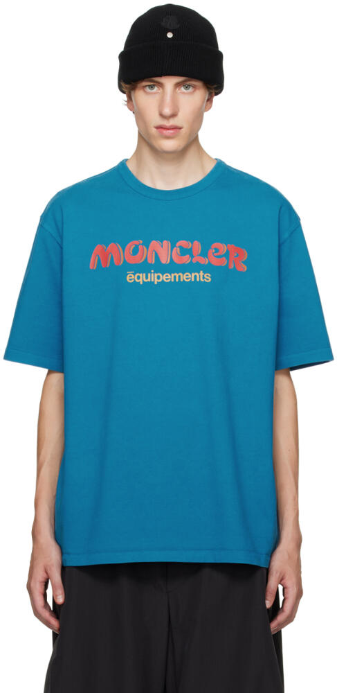 Moncler Genius Moncler x Salehe Bembury Blue Printed T-Shirt Cover