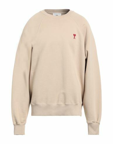 Ami Alexandre Mattiussi Man Sweatshirt Beige Cotton, Elastane Cover