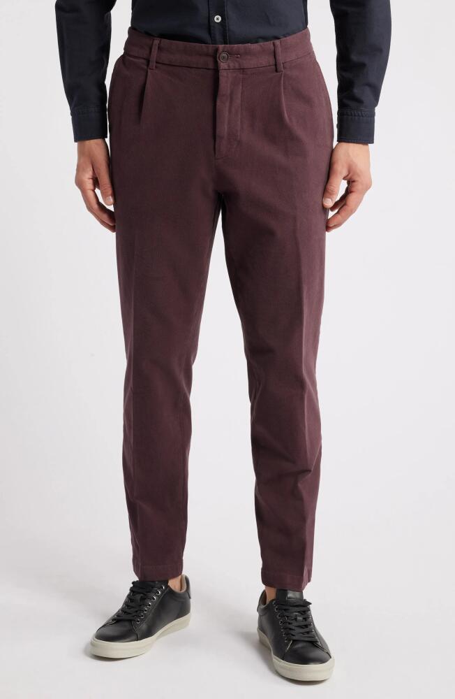 BOSS Kane Stretch Twill Straight Leg Pants in Open Red Cover