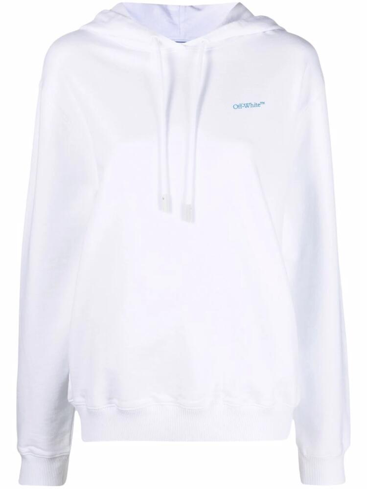 Off-White logo-print drawstring hoodie Cover