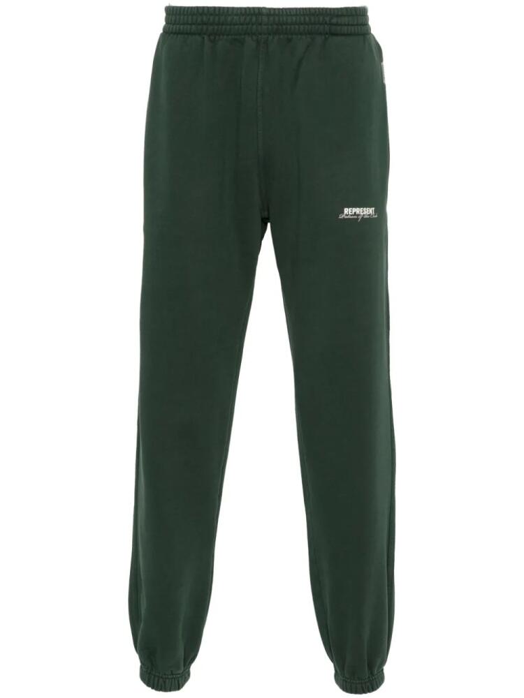 Represent Patron of The Club cotton track pants - Green Cover